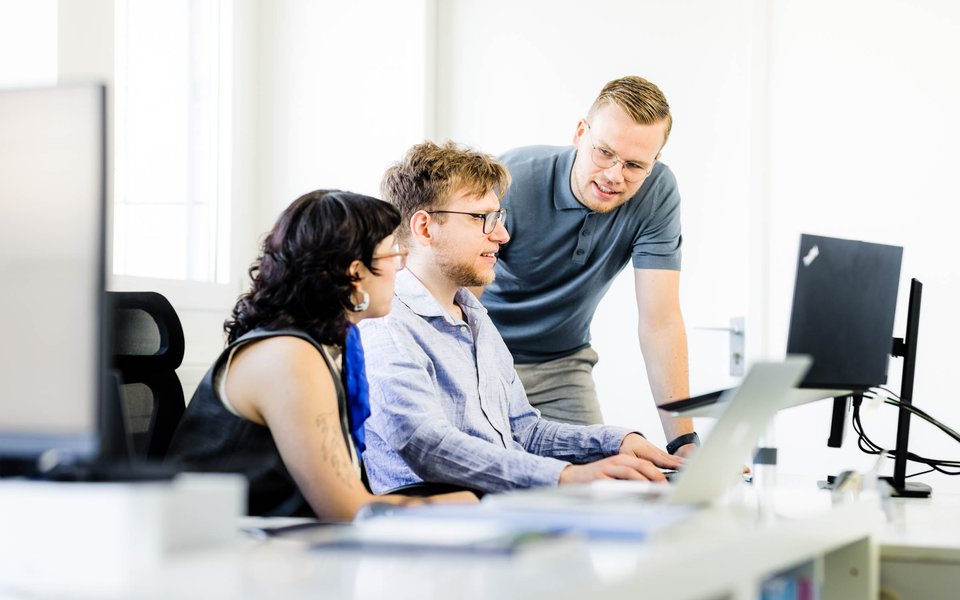 Arbeit am Schreibtisch